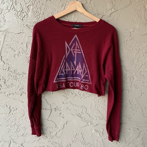 Tops - Def Leppard Crop